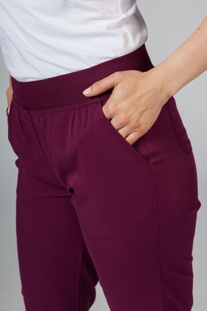 Lekárska súprava Adar Uniforms Yoga čerešňova červená (s blúzou Modern - elastic)-9