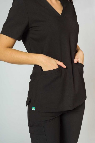 Lekárska súprava Sunrise Uniforms Premium (blúzka Joy, nohavice Chill) čierna-4