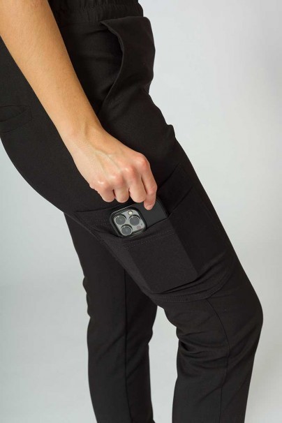Zdravotnická súprava Sunrise Uniforms Premium (blúzka Joy, nohavice Chill) čierna-8