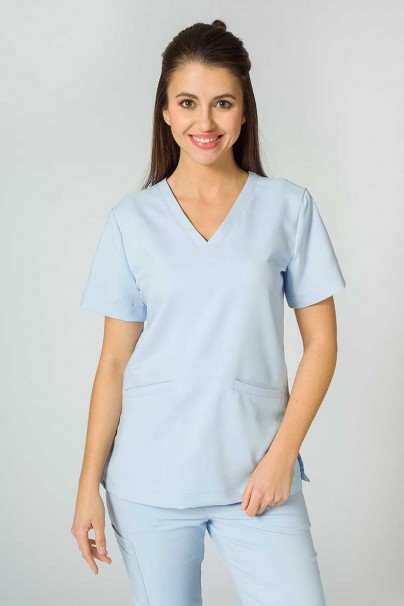 Zdravotnická súprava Sunrise Uniforms Premium (blúzka Joy, nohavice Chill) blankytně modrá-5