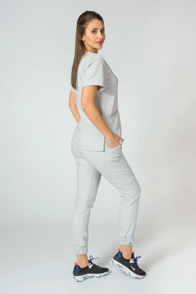 Dámske nohavice Sunrise Uniforms Premium Chill jogger světlo šedé-3