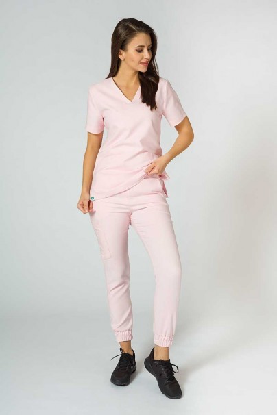 Zdravotnická súprava Sunrise Uniforms Premium (blúzka Joy, nohavice Chill) pastelová ružová-2