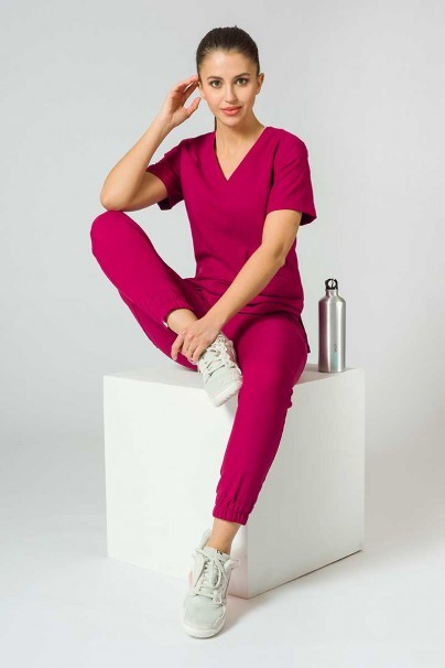 Zdravotnická súprava Sunrise Uniforms Premium (blúzka Joy, nohavice Chill) slivková-2