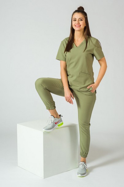 Lekárska súprava Sunrise Uniforms Premium (blúzka Joy, nohavice Chill) olivková-2