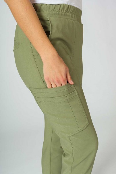 Zdravotnická súprava Sunrise Uniforms Premium (blúzka Joy, nohavice Chill) olivková-12