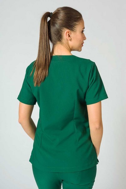 Zdravotnická súprava Sunrise Uniforms Premium (blúzka Joy, nohavice Chill) tmavo zelená-4