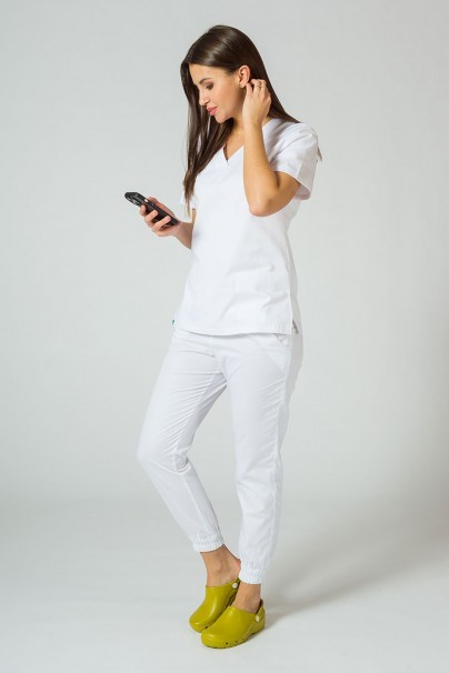 Lekárska súprava Sunrise Uniforms Basic Jogger biela (s nohavicami Easy)-11