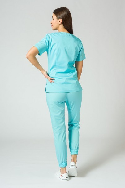 Lekárska súprava Sunrise Uniforms Basic Jogger aqua (s nohavicami Easy)-1