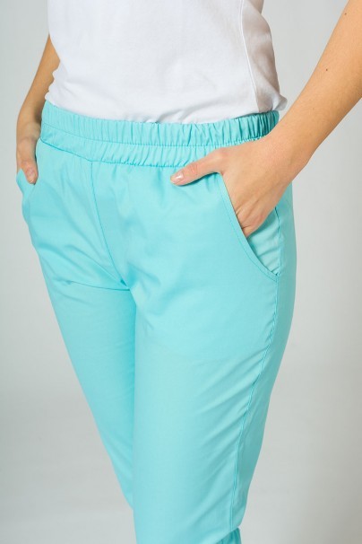 Lekárska súprava Sunrise Uniforms Basic Jogger aqua (s nohavicami Easy)-8