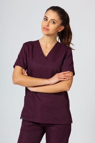 Lekárska súprava Sunrise Uniforms Basic Jogger burgundová (s nohavicami Easy)-2