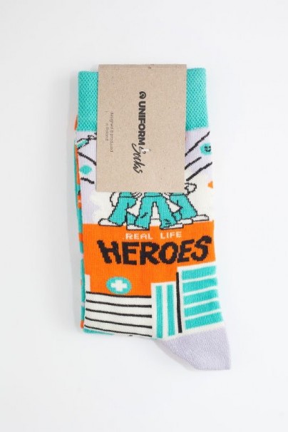 Farebné ponožky Real Life Heroes - UniformSocks-3