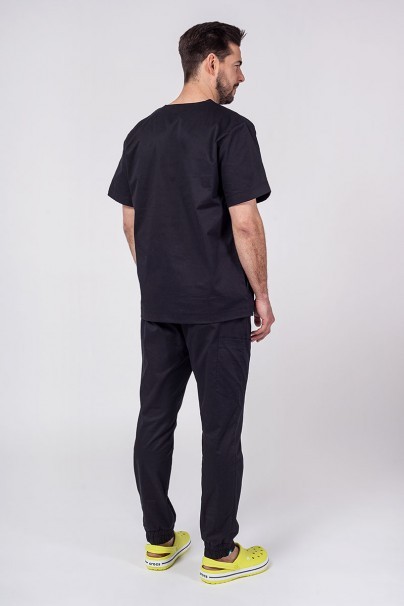 Pánska lekárska súprava Sunrise Uniforms Active (blúzka Flex, nohavice Flow) čierna-2