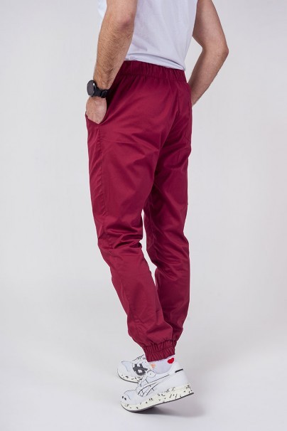 Pánska lekárska súprava Sunrise Uniforms Active (blúzka Flex, nohavice Flow) čerešňová červená-7