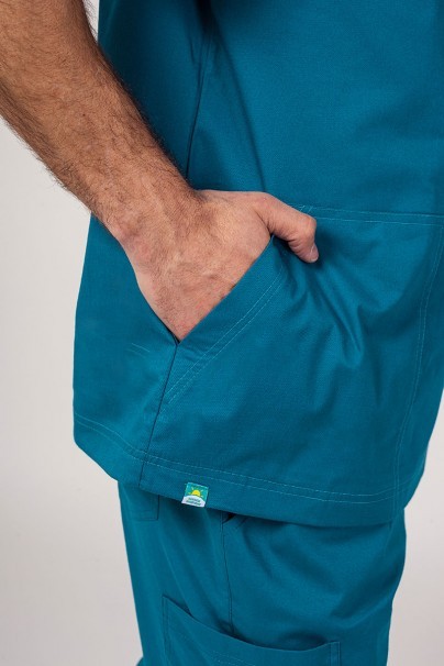 Pánska lekárska súprava Sunrise Uniforms Active (bluza Flex, spodnie Flow) karaibsky modra-6
