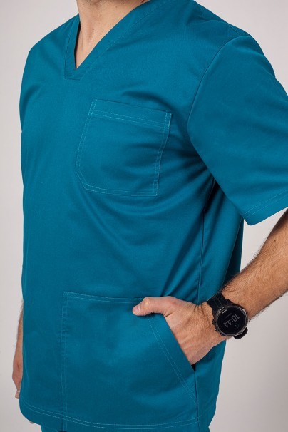 Pánska lekárska súprava Sunrise Uniforms Active (bluza Flex, spodnie Flow) karaibsky modra-5