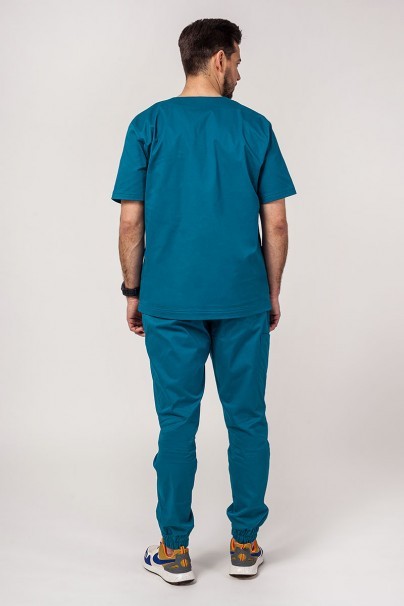 Pánska lekárska súprava Sunrise Uniforms Active (bluza Flex, spodnie Flow) karaibsky modra-2