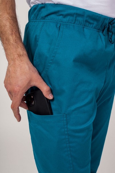 Pánska lekárska súprava Sunrise Uniforms Active (bluza Flex, spodnie Flow) karaibsky modra-9