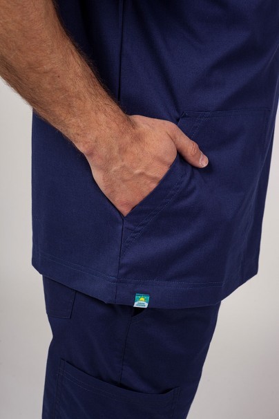 Pánska lekárska súprava Sunrise Uniforms Active (blúzka Flex, nohavice Flow) námornická modrá-5
