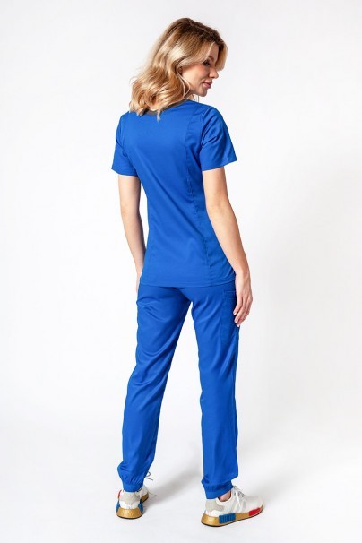Dámske lekárske nohavice Maevn Matrix semi-jogger kráľovsky modré-7