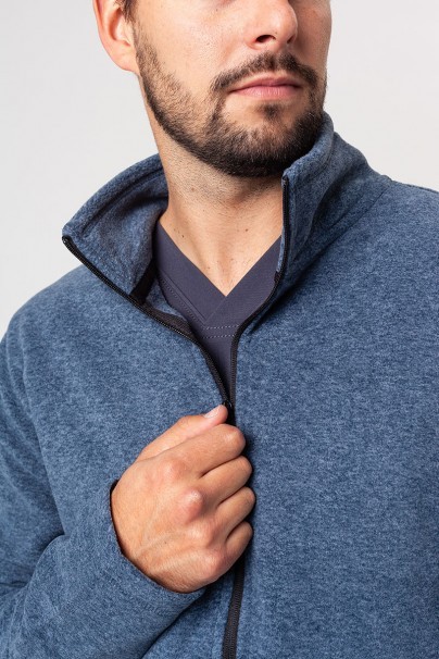 Pánska fleecová mikina Malfini Shift (GRS štandard) denim tmavo modrá-4