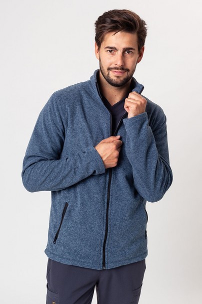 Pánska fleecová mikina Malfini Shift (GRS štandard) denim tmavo modrá-2