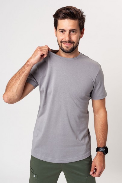 Pánske tričko Malfini Origin (štandard GOTS - organická bavlna) šedá-3