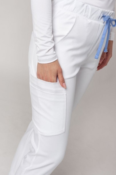 Dámske nohavice Sunrise Uniforms Premium Chill jogger biele-3