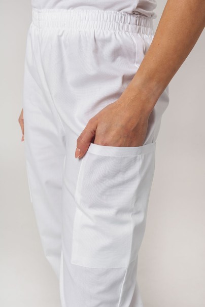 Lekárska dámska súprava Cherokee Originals (blúzka s výstrihom do V, nohavice N.Rise) biela-10
