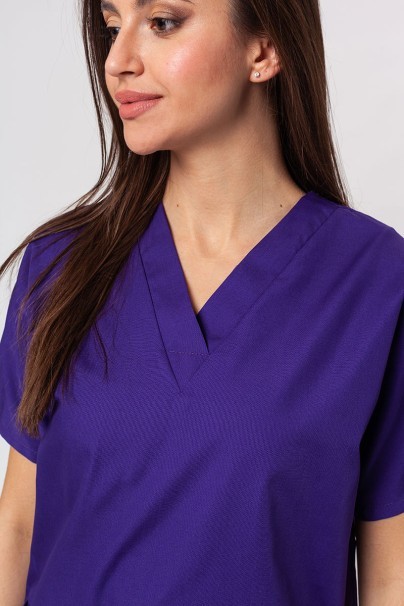Lekárska dámska súprava Cherokee Originals (blúzka V-neck, nohavice N.Rise) fialová-4