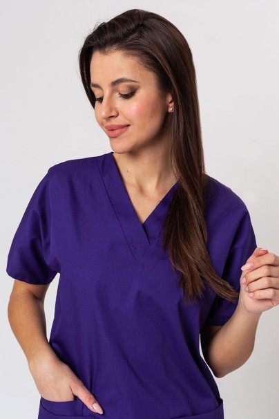 Lekárska dámska súprava Cherokee Originals (blúzka V-neck, nohavice N.Rise) fialová-7