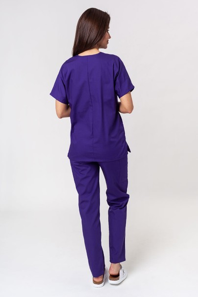 Lekárska dámska súprava Cherokee Originals (blúzka s výstrihom do V, nohavice N.Rise) fialová-1