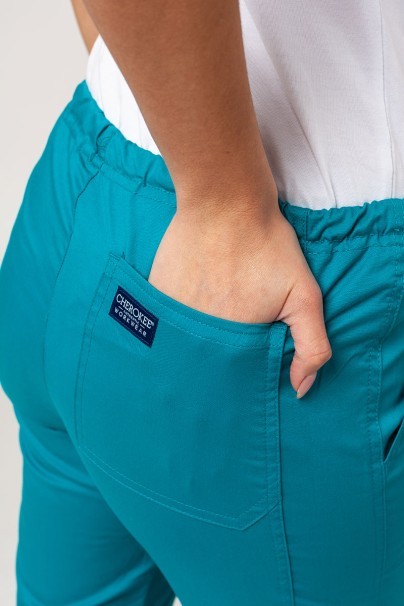 Lekárska dámska súprava Cherokee Core Stretch (blúza Core, nohavice Mid Rise) morsky modrá-11