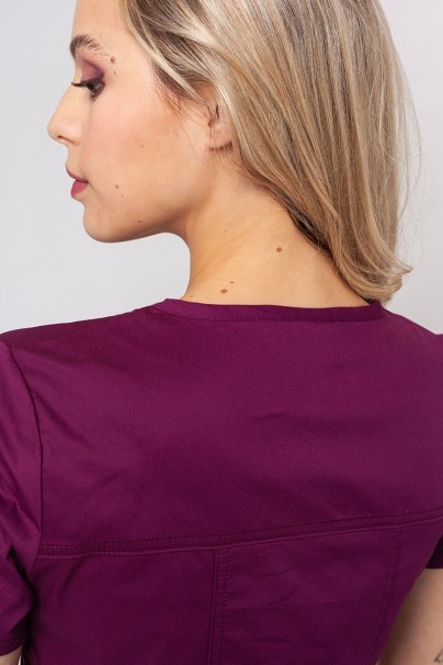 Lekárska dámska blúza Cherokee Core Stretch Top čerešňová červená-2