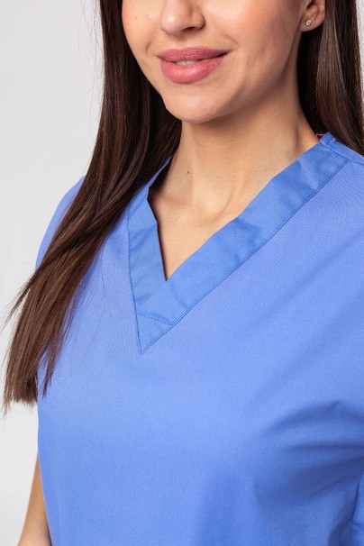 Lekárska dámska súprava Dickies EDS Signature Modern (halena V-neck, nohavice Pull-on) klasicky modrá-4