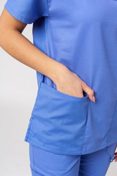 Lekárska dámska súprava Dickies EDS Signature Modern (halena V-neck, nohavice Pull-on) klasicky modrá-6