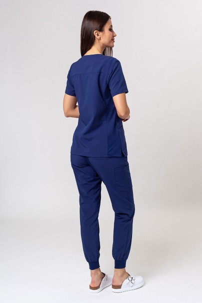 Lekárska dámska súprava Maevn Momentum (blúzka Asymetric, nohavice jogger) námornícky modrá-2