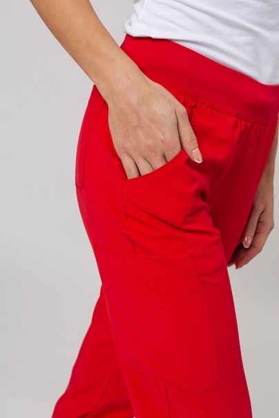 Lekárska dámska súprava Maevn Momentum (blúzka Asymetric, nohavice jogger) červená-12