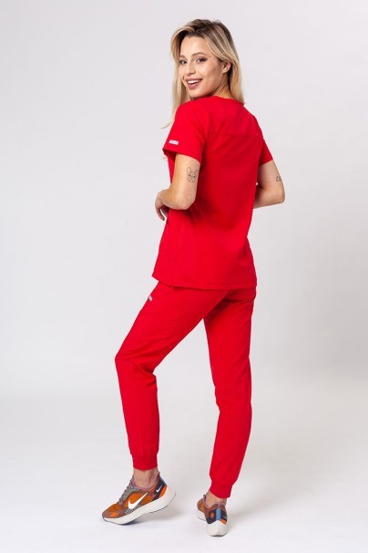 Lekárska dámska súprava Maevn Momentum (blúzka Asymetric, nohavice jogger) červená-2