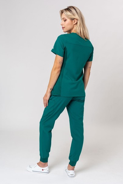 Lekárska dámska súprava Maevn Momentum (blúzka Asymetric, nohavice jogger) zelená-1