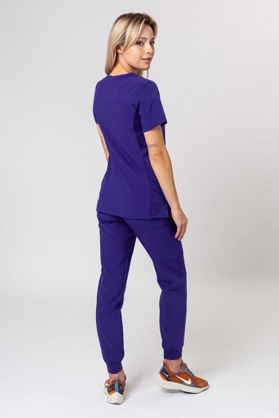 Lekárska dámska súprava Maevn Momentum (blúzka Asymetric, nohavice jogger) fialová-2