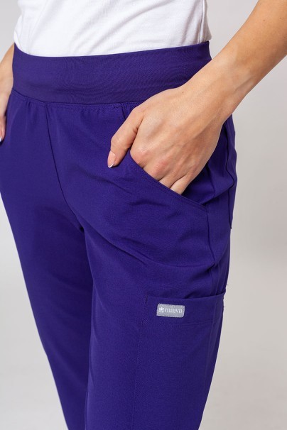 Lekárska dámska súprava Maevn Momentum (blúzka Asymetric, nohavice jogger) fialová-15