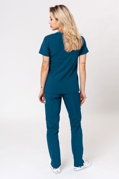 Zdravotnícka súprava Maevn Momentum (blúzka Double V-neck, nohavice 6-pocket) karibsky modrá-2