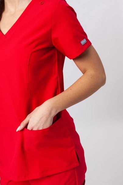 Zdravotnícka súprava Maevn Momentum (blúzka Double V-neck, nohavice 6-pocket) červená-6