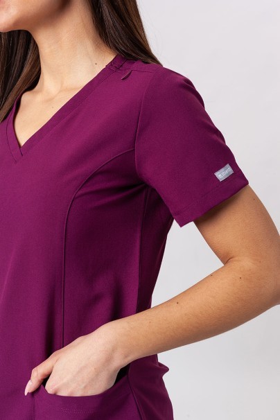 Lekárska súprava Maevn Momentum (blúzka Double V-neck, nohavice 6-pocket) čerešňová červená-5