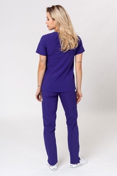 Zdravotnícka súprava Maevn Momentum (blúzka Double V-neck, nohavice 6-pocket) fialová-2