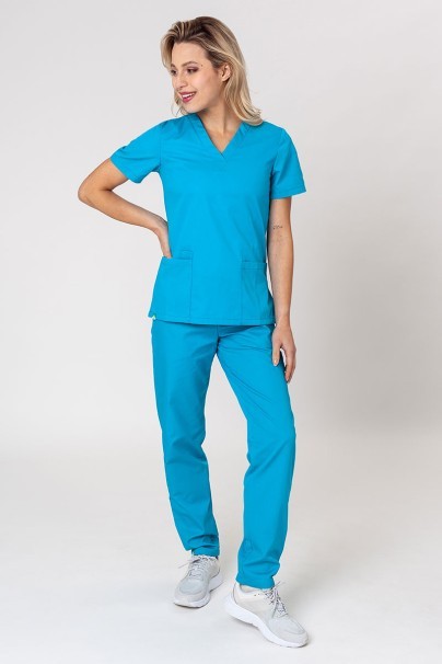 Univerzálne lekárske nohavice Sunrise Uniforms Basic Regular tyrkysové-4