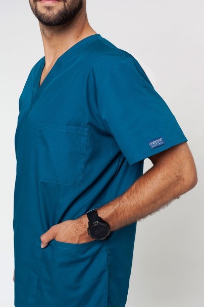Lekárska blúza Cherokee Originals V-neck Top Men karibsky modrá-2