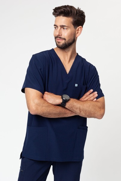 Pánska lekárska súprava Uniforms World 309TS™ Louis námornícky modrá-2