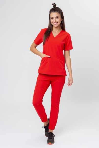 Dámske nohavice Sunrise Uniforms Premium Chill jogger šťavnato červené-5