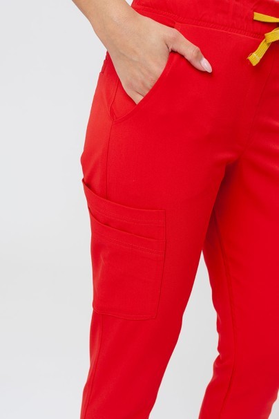 Dámske nohavice Sunrise Uniforms Premium Chill jogger šťavnato červené-3
